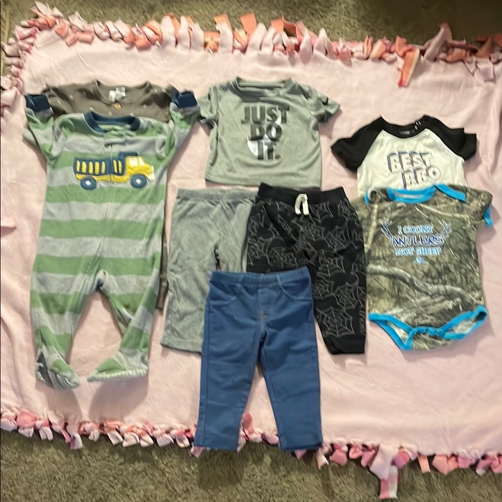 Nike Kids One Piece Set - Green, Blue, Gray